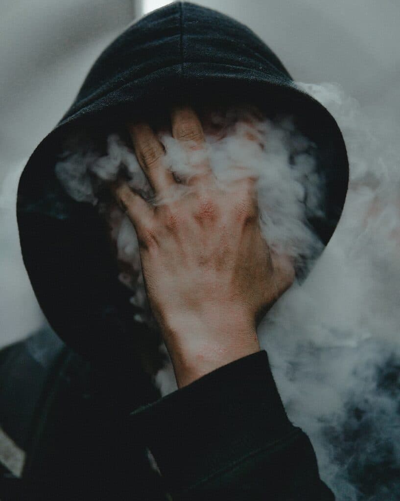 black hoodie