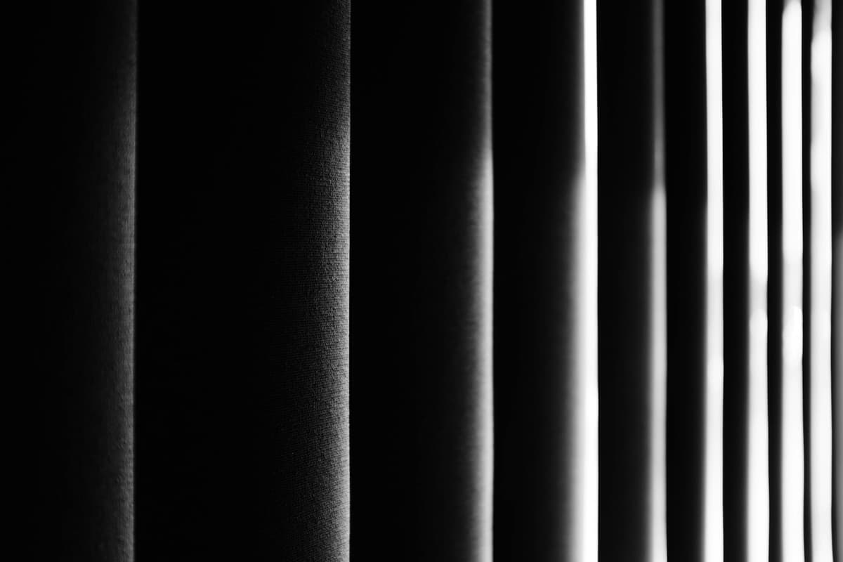 black curtain close-up photography