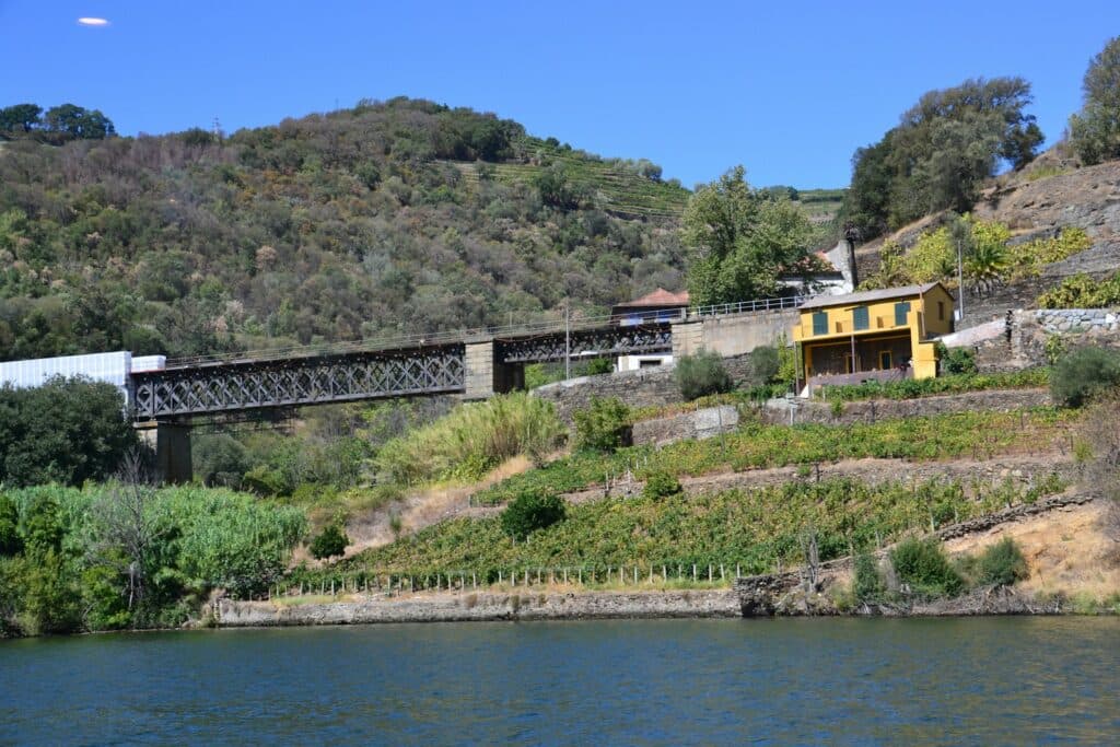 a bridge over a river