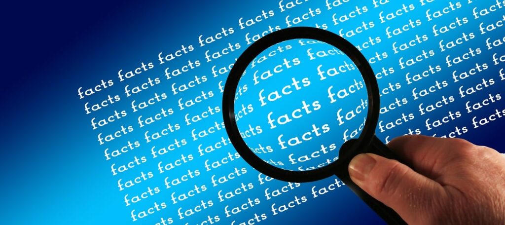 magnifying glass, facts, investigate